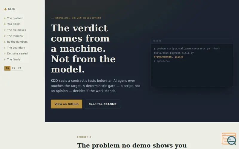 Screenshot of KDD