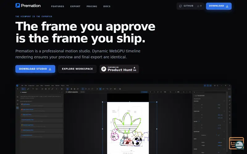 Screenshot of Premation