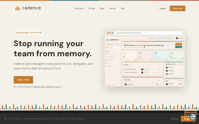 Screenshot of Cadence