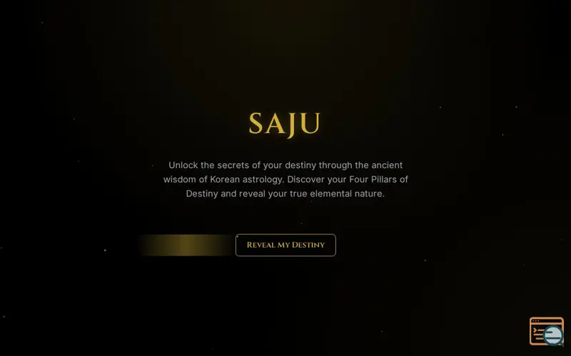 Screenshot of Saju