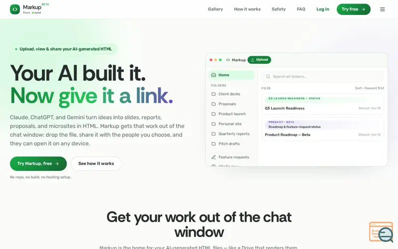 Screenshot of Markup