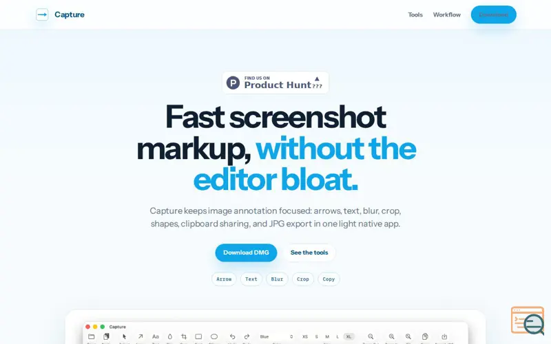 Screenshot of Capture