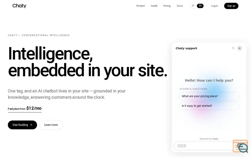 Screenshot of Chaty