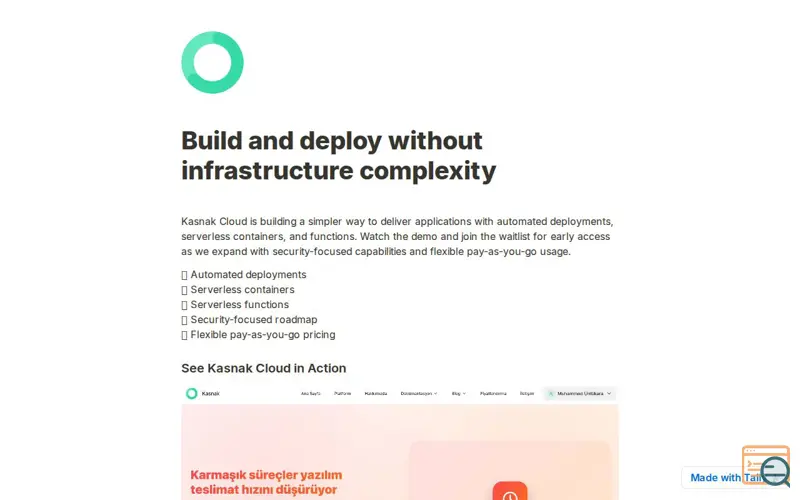Screenshot of Kasnak Cloud