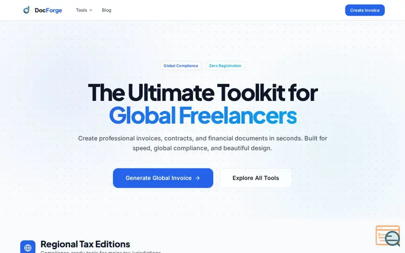 Screenshot of DocForge