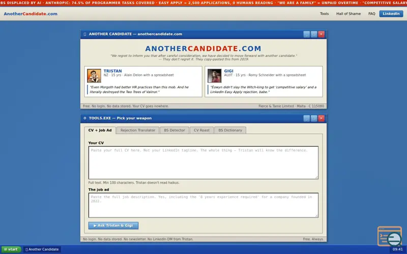 Screenshot of Another Candidate