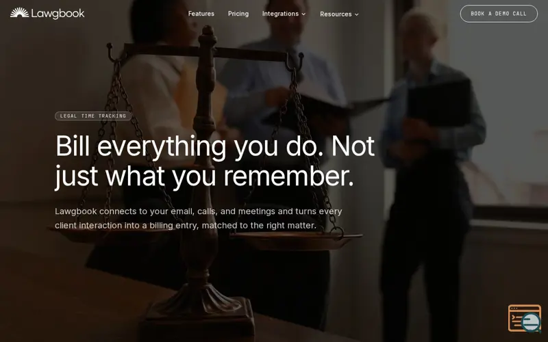 Screenshot of Lawgbook