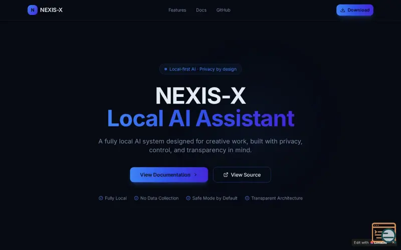 Screenshot of NEXIS-X