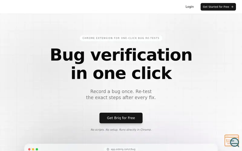Screenshot of Briq (Beta)