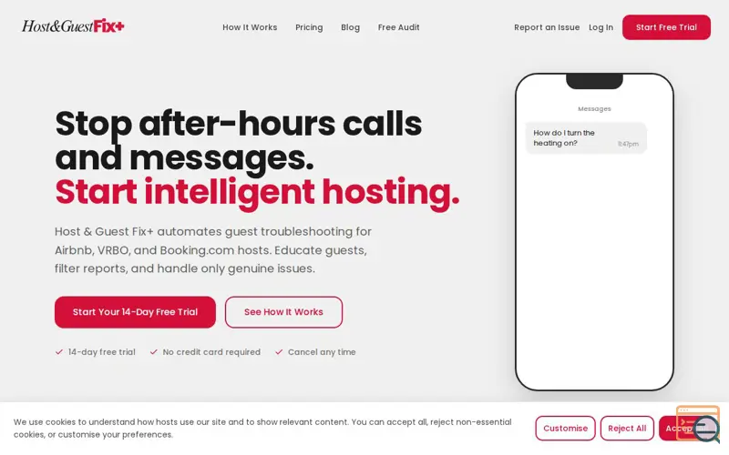 Screenshot of Host & Guest Fix+, a launch using RefGrow