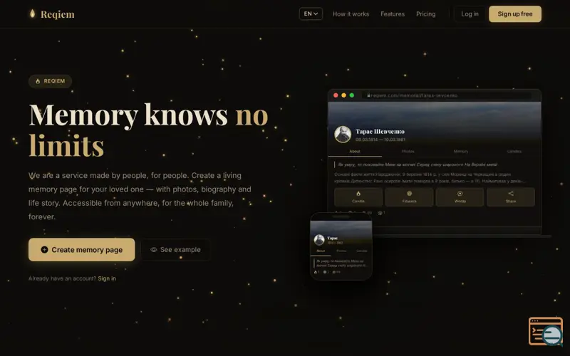 Screenshot of Reqiem