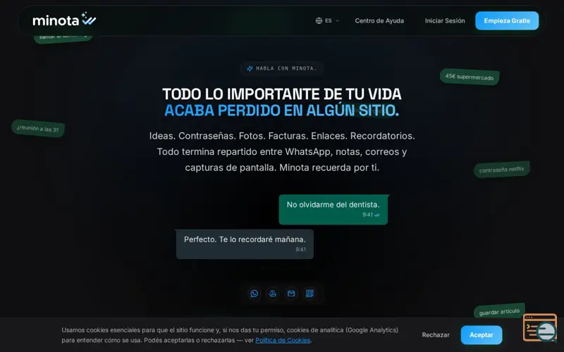 Screenshot of Minota