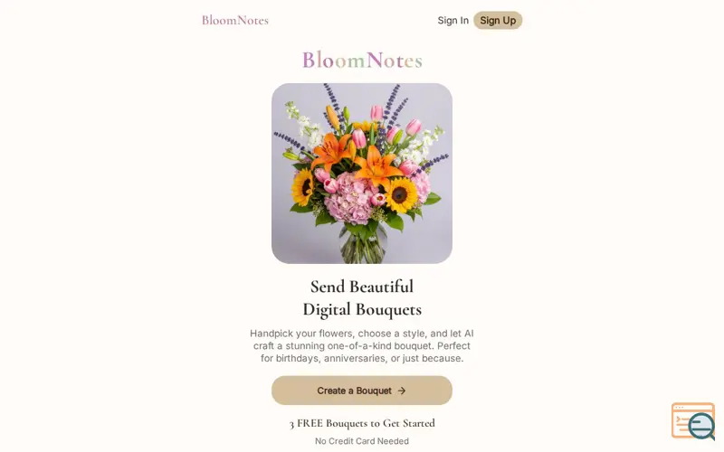Screenshot of BloomNotes