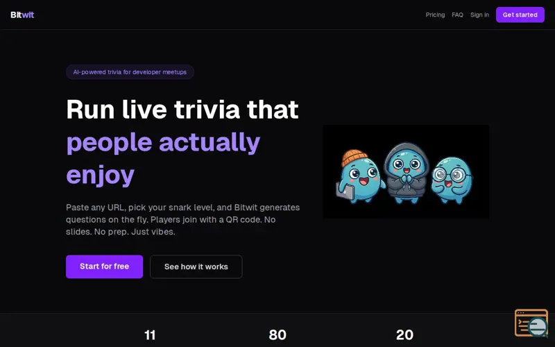 Screenshot of Bitwit — Developer Meetup Trivia