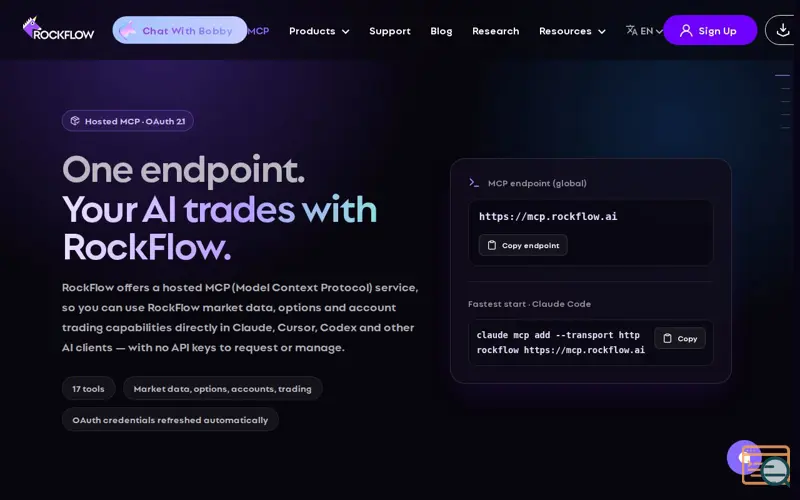 Screenshot of RockFlow MCP