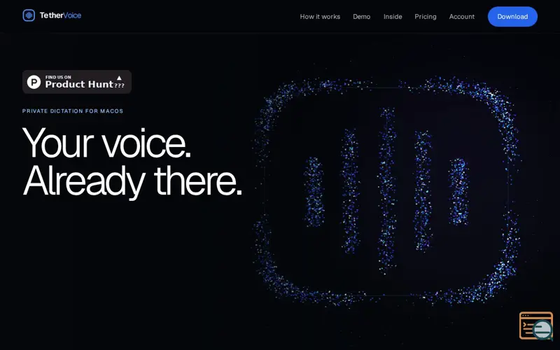 Screenshot of TetherVoice