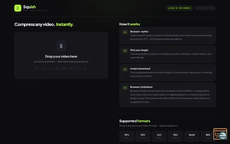 Screenshot of Squish