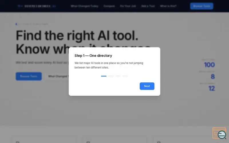 Screenshot of SovereignIndex.AI
