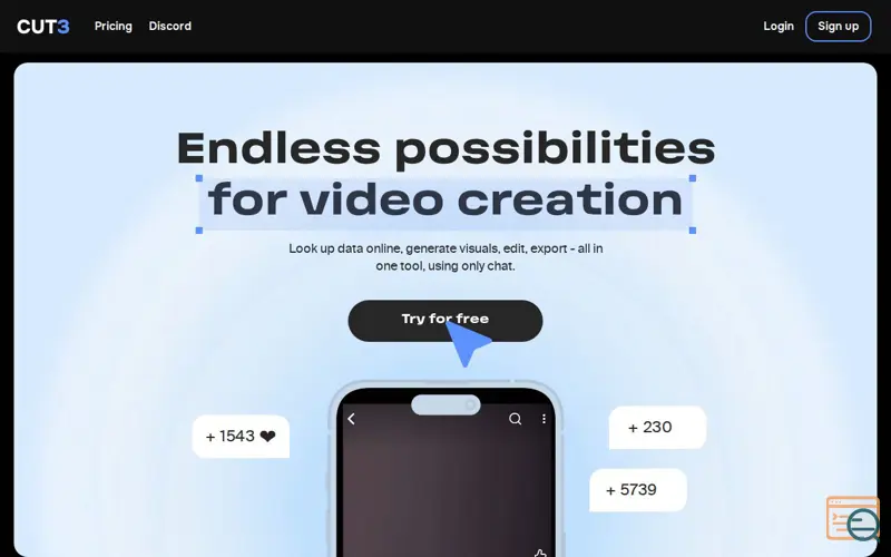 Screenshot of CUT3