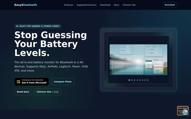 Screenshot of EasyBluetooth