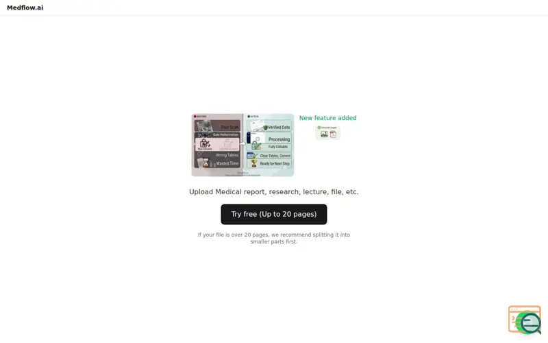 Screenshot of Medflow.ai