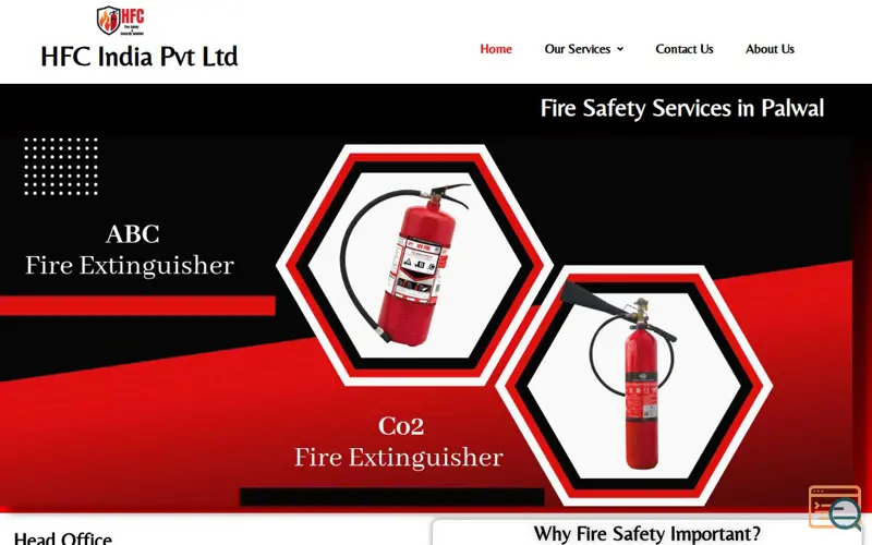 Screenshot of hfcfire.com