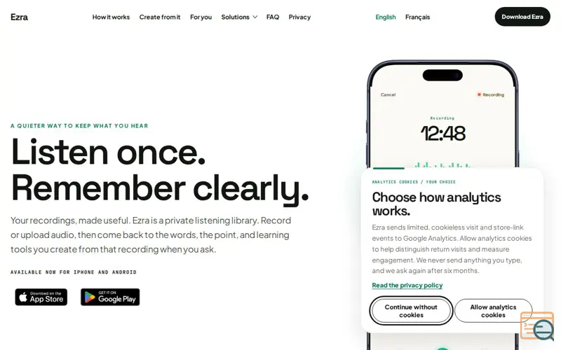 Screenshot of Ezra