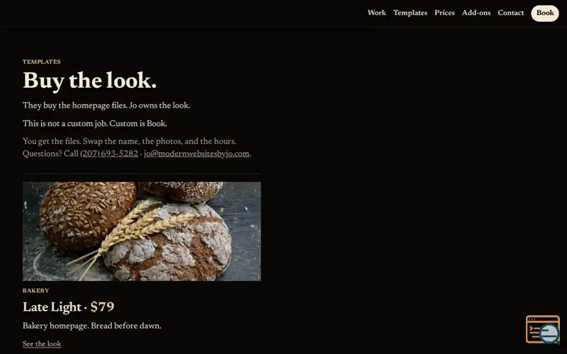 Screenshot of Modern Websites by Jo Templates