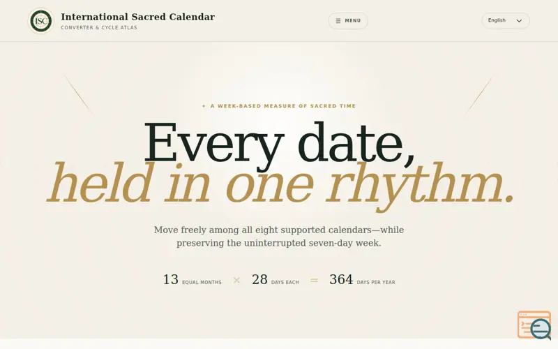 Screenshot of SacredCal