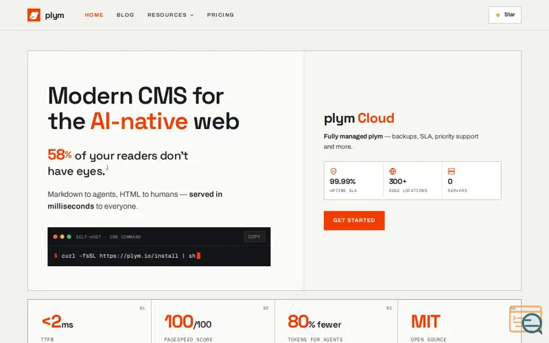 Screenshot of plym