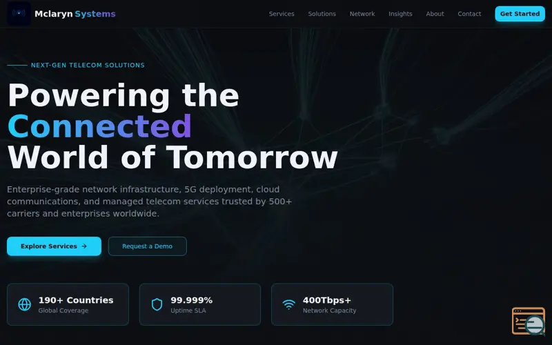 Screenshot of Mclaryn Systems