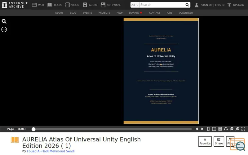 Screenshot of AURELIA Atlas, a launch using Bluesky
