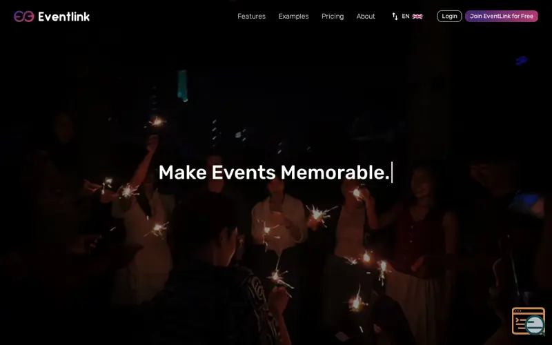 Screenshot of EventLink