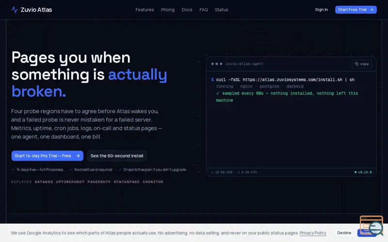 Screenshot of Zuvio Atlas