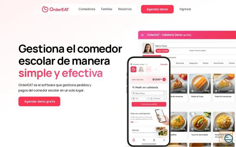 Screenshot of OrderEAT