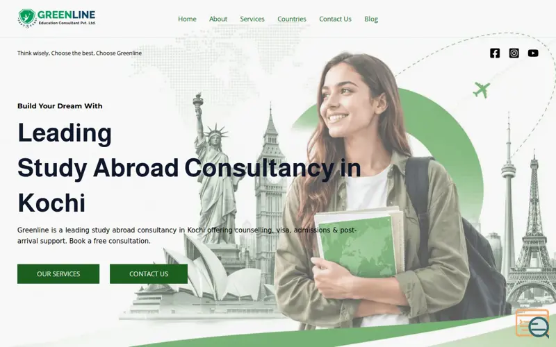 Screenshot of Greenline Education Consultants