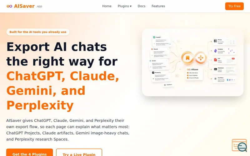 Screenshot of AISaver