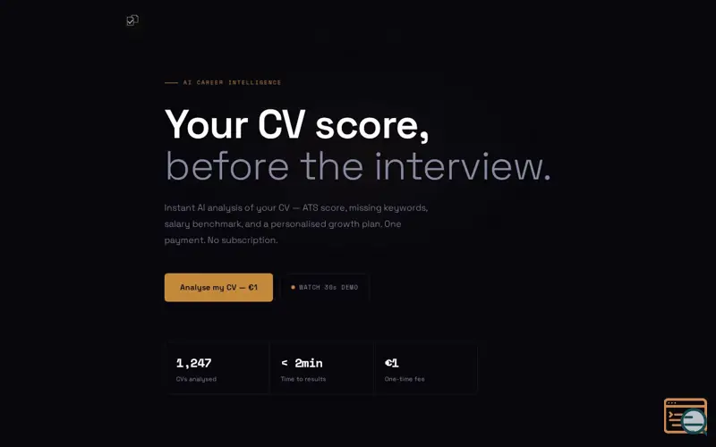 Screenshot of CVLT – AI CV & Resume Checker | ATS Score, Salary & Career Insights
