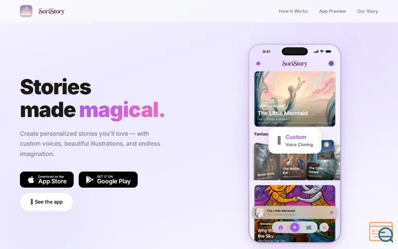 Screenshot of SoriStory