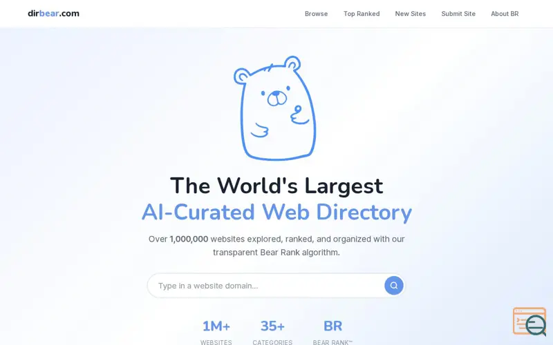 Screenshot of Directory Bear