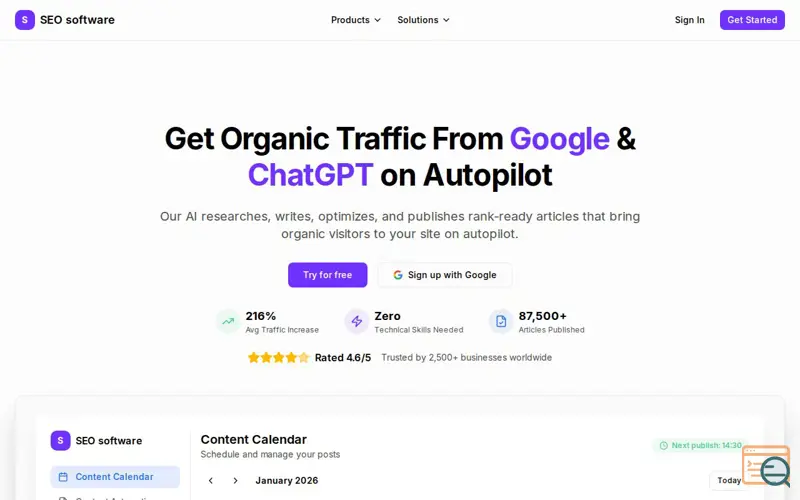 Screenshot of seo.software