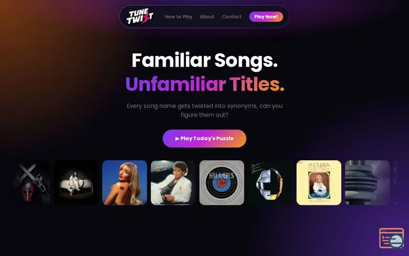 Screenshot of TuneTwist