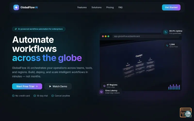 Screenshot of اGlobalFlow AI