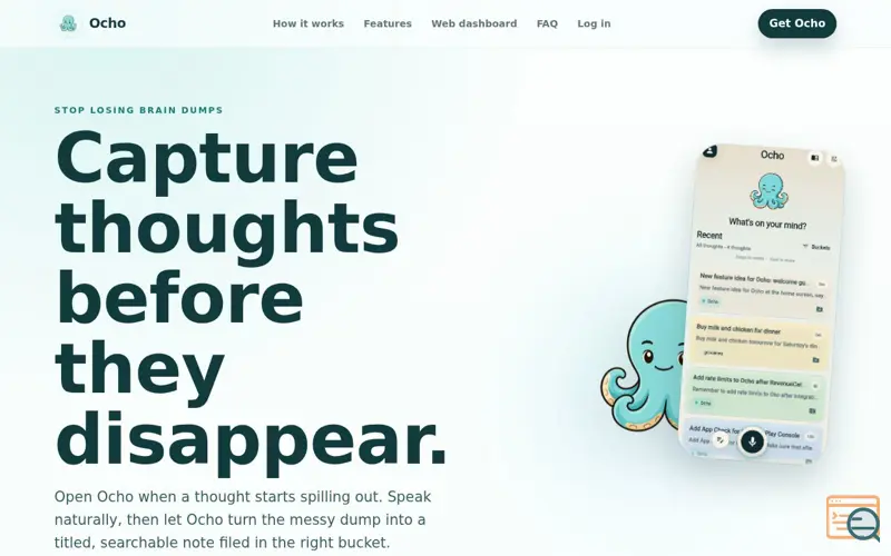 Screenshot of Ocho