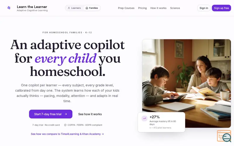Screenshot of Learn the Learner