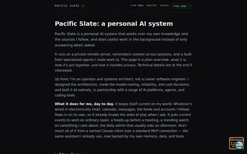 Screenshot of Pacific Slate