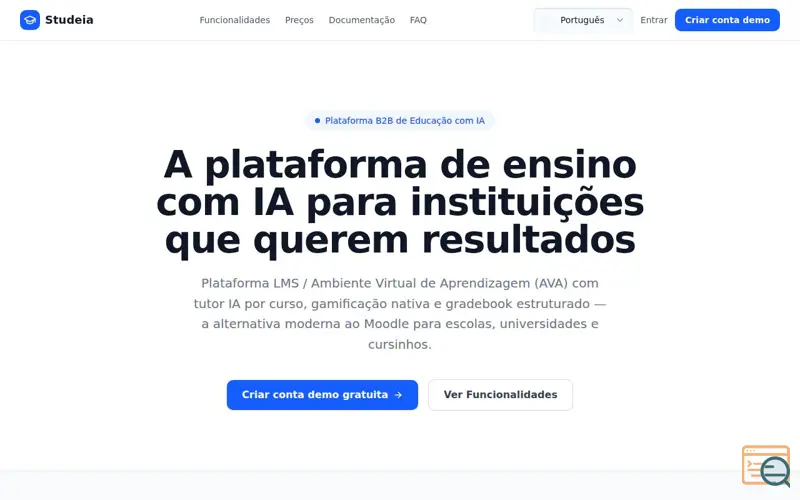 Screenshot of Studeia
