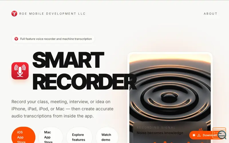 Screenshot of Smart Recorder