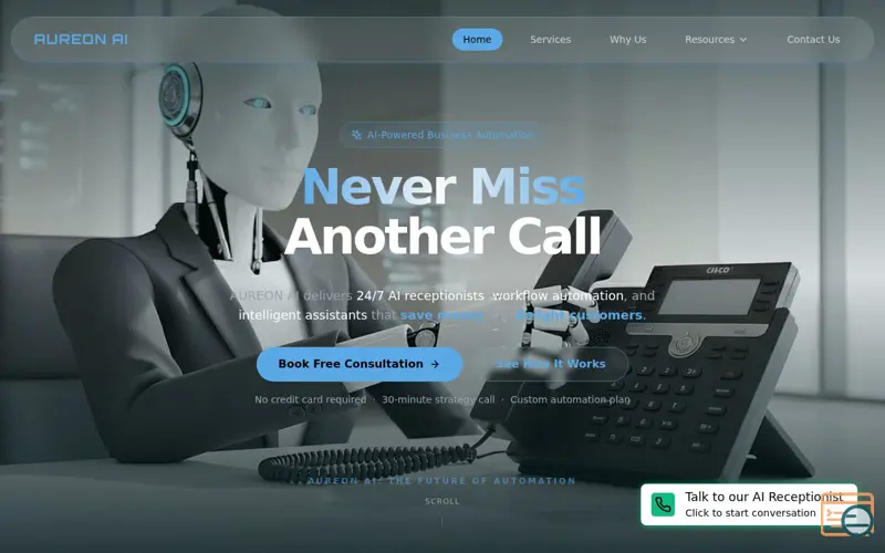 Screenshot of AureonAi