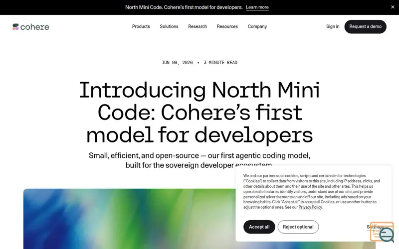 Screenshot of North Mini Code